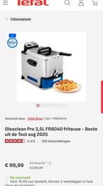 Tefal Oleoclean Pro FR8040 - Nieuwstaat!, Ophalen, Groupe SEB Nederland B.V., Postbus 141, 3900 AC Veenendaal, Uitneembare binnenpan