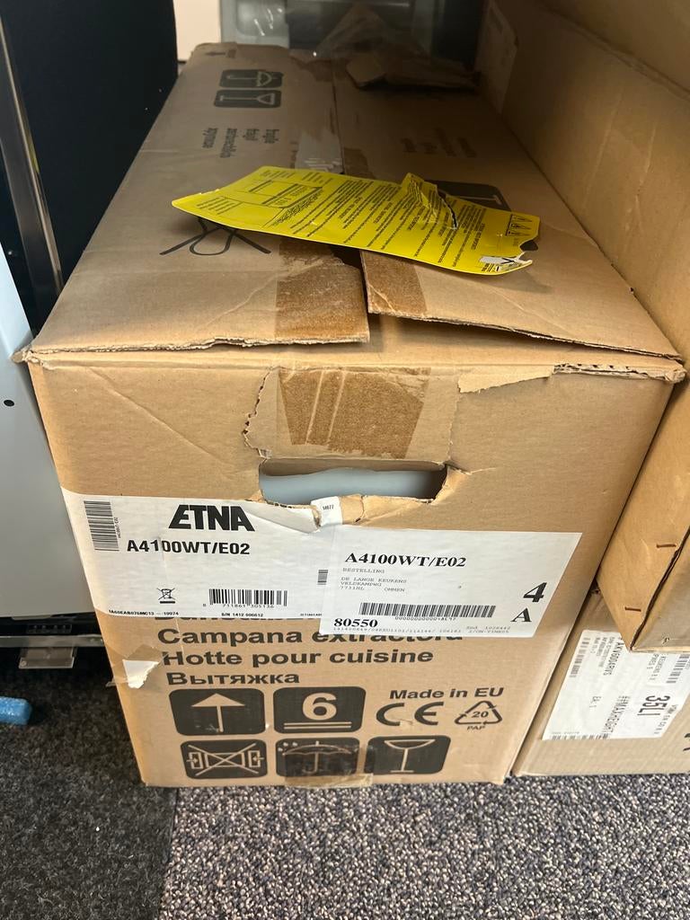 ETNA A4100WT/E02 Afzuigkap - Nieuw in doos, Witgoed en Apparatuur, Afzuigkappen, Ophalen, Onderbouw afzuigkap, Nieuw, Inbouw