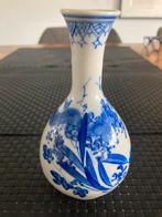 Antieke handgeschilderde vaas, 13 cm hoog, Ophalen of Verzenden