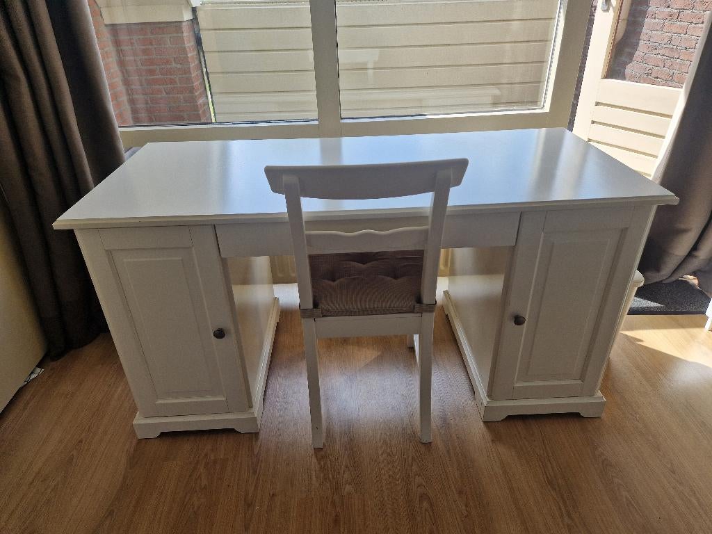 Ikea Liatorp bureau met stoel, Ophalen, Gebruikt, IKEA, Wit