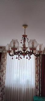 Vintage met rose roosjes en glazen bollen gegraveerd., Ophalen