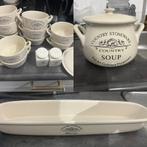Country stoneware soep servies, Antiek en Kunst, Antiek | Servies compleet, Ophalen