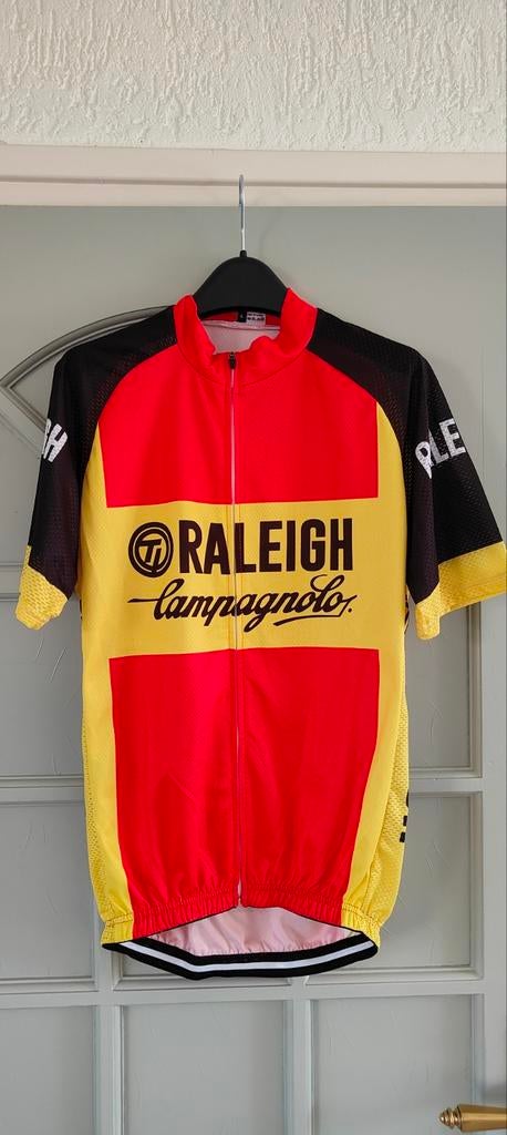 Retro Raleigh Campagnolo Wielrenshirt Maat L, Fietsen en Brommers, Fietsaccessoires | Fietskleding, Heren, Nieuw, Ophalen of Verzenden
