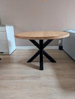 Mooie ronde eettafel eikenhout Loods5 120cm, Huis en Inrichting, Tafels | Eettafels, Ophalen, Rond, Nieuw, 100 tot 150 cm