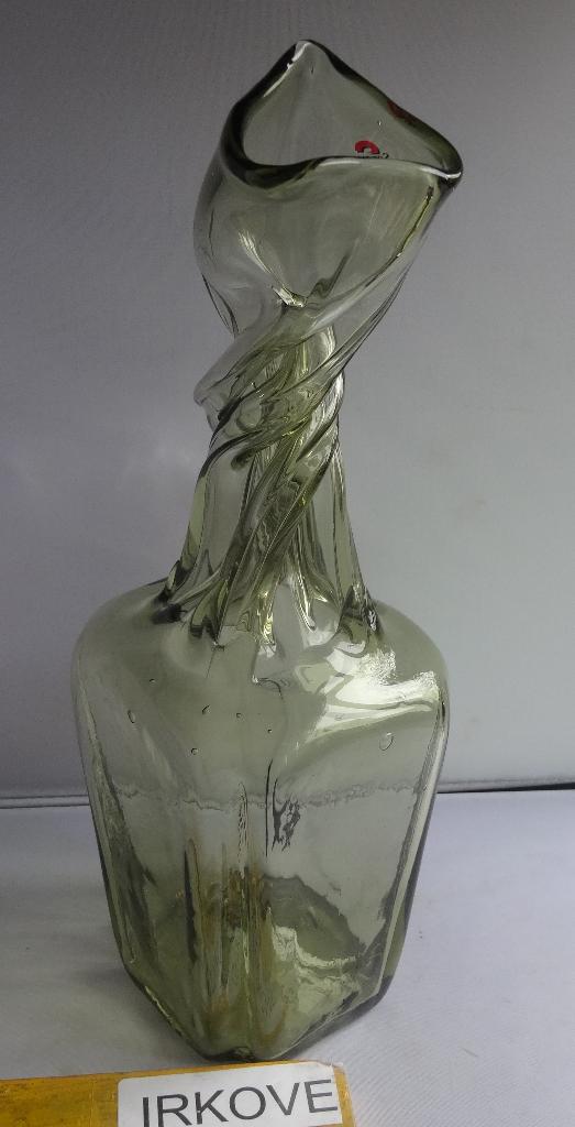 SERENO GLAS FLES MET EEN TWIST * Geblazen *, Verzenden