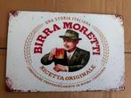 Birra Moretti Reclamebord - Vintage Stijl 30 bij 20, Ophalen of Verzenden, Nieuw, Reclamebord
