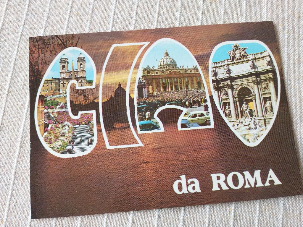 Ciao da Roma - 4 afbeeldingen, Verzamelen, Ophalen of Verzenden, 1980 tot heden, Ongelopen, Italië