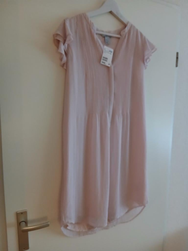 Modieuze roze tuniek mét prijskaartje van H&M. Maat 42., Kleding | Dames, Blouses en Tunieken, H&M, Verzenden, Maat 42/44 (L)