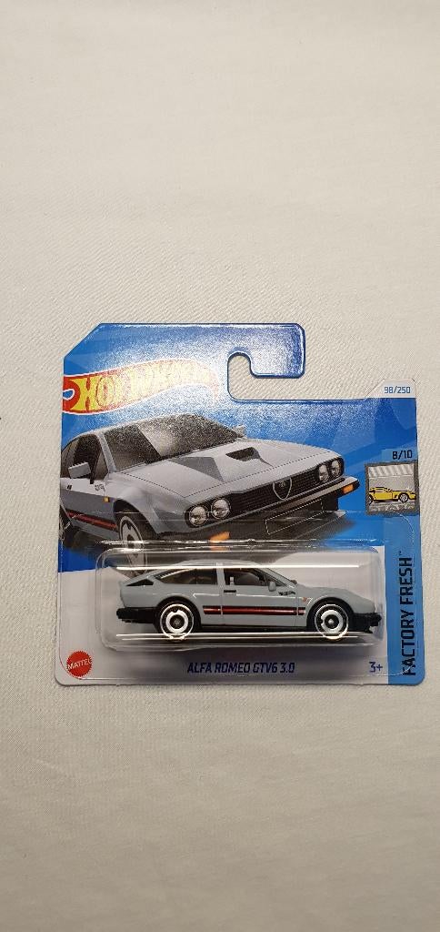 Hot wheels Alfa Romeo GTV6 3.0 grey, Ophalen of Verzenden, Nieuw, Auto