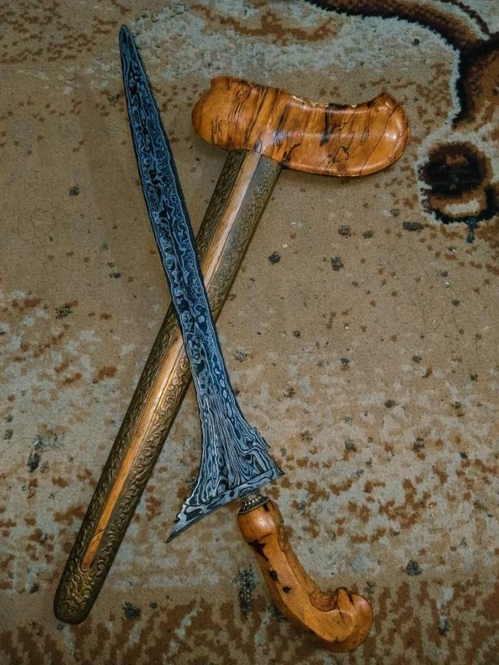 Antieke Keris Kalamisani Pamor Pedaringan Kebak Solo SVE44, Antiek en Kunst, Kunst | Niet-Westerse kunst, Verzenden