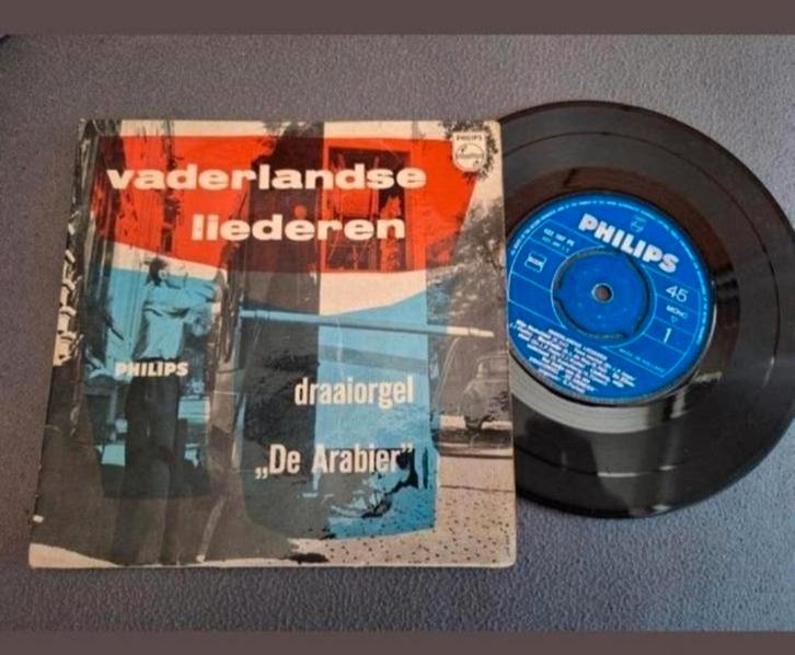 Vaderlandse Liederen Draaiorgel "De Arabier" - Philips, Cd's en Dvd's, Vinyl | Overige Vinyl, Gebruikt, 7 inch, Ophalen of Verzenden
