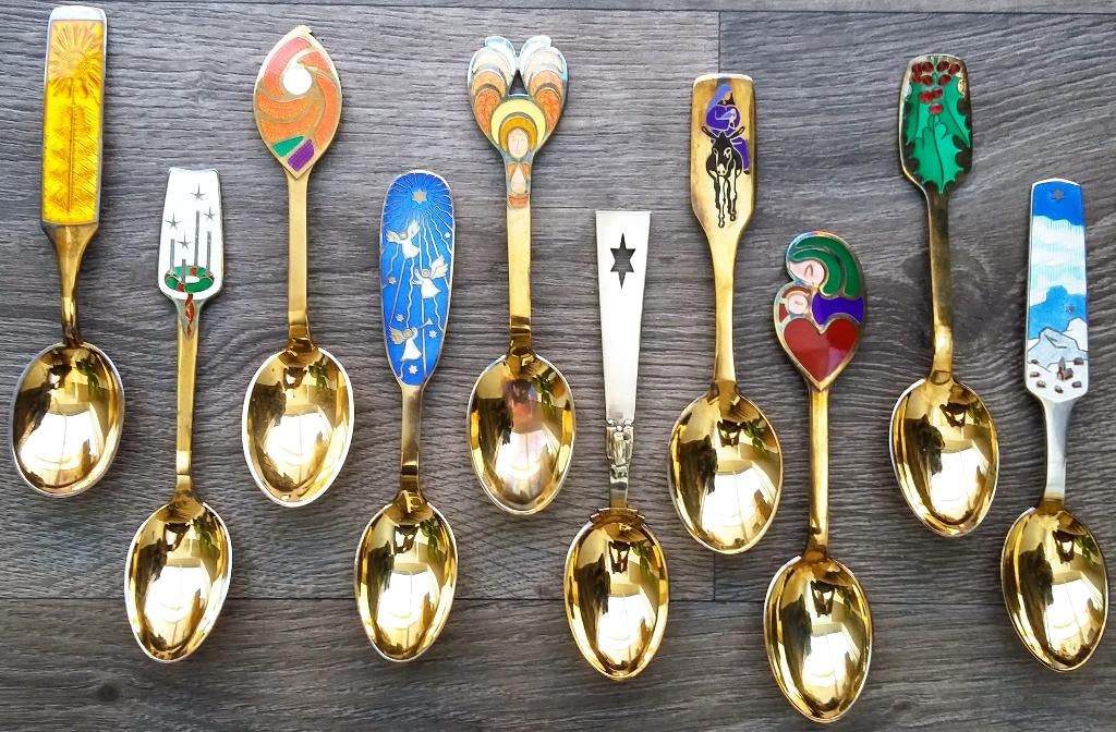 1940-1972 STERLING Zilver 470 gram Design Lepels Denemarken, Ophalen of Verzenden, Zilver