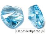 Swarovski 5742 Aquamarine Heart Bead 8mm, Ophalen of Verzenden, Nieuw, Kraal