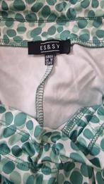 Driekwart travelstof broek in appeltjesgroen, Kleding | Dames, Maat 42/44 (L), Ophalen of Verzenden, Driekwart, Gedragen