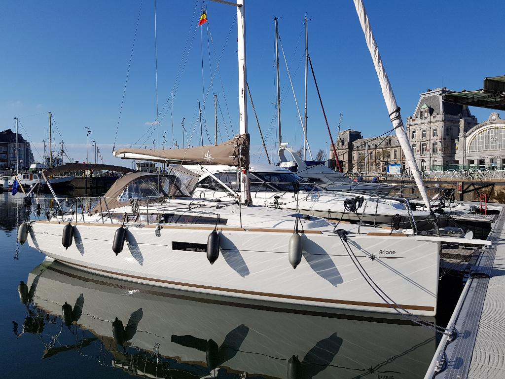 Jeanneau Sun Odyssey 349 (2017, 10 meter), Watersport en Boten, Kajuitzeilboten en Zeiljachten, Ophalen, Gebruikt, Diesel, 9 tot 12 meter