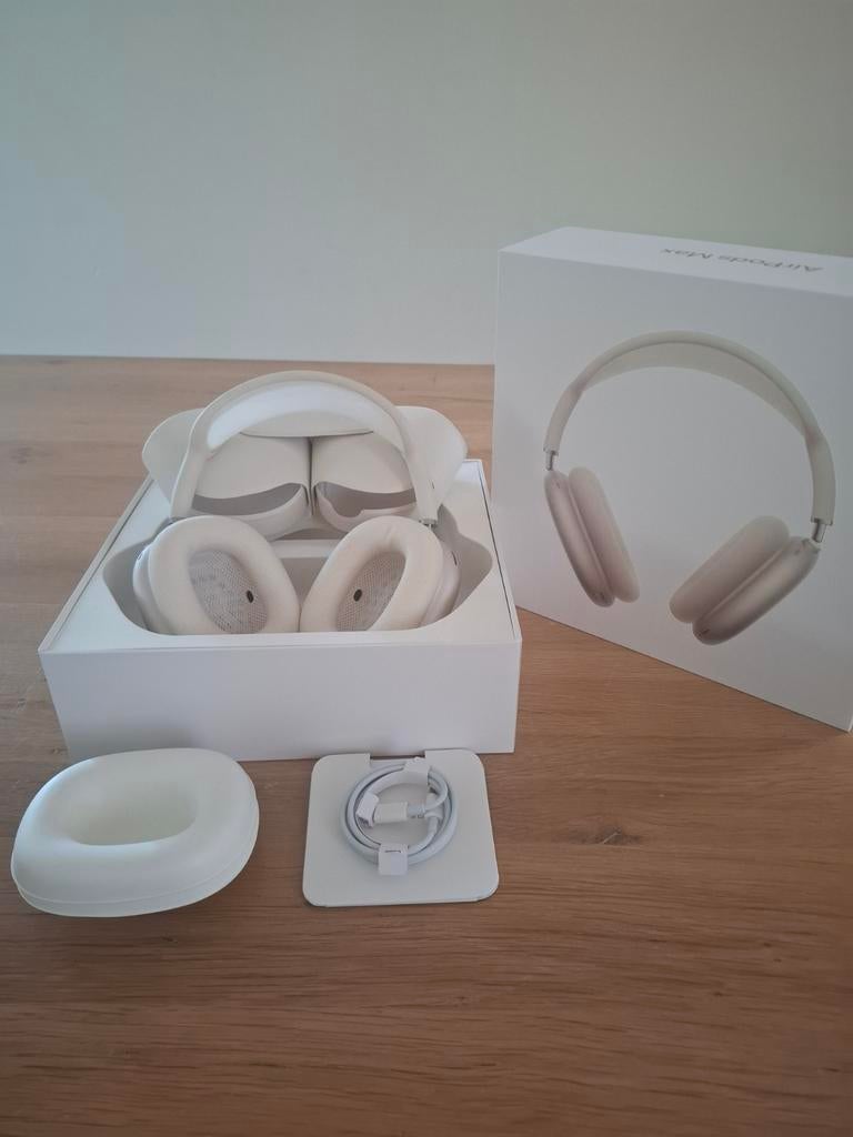 Apple Airpods Max Starlight (USB-C), Bluetooth, Ophalen of Verzenden, Zo goed als nieuw, Apple