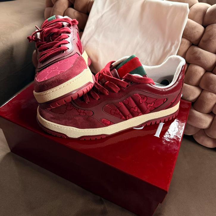 Gucci Re Web Sneakers 43,5, Kleding | Heren, Schoenen, Zo goed als nieuw, Overige kleuren, Ophalen of Verzenden