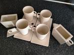 Koffie set 4x kop en schotels. + Melk kan+ suiker pot., Ophalen