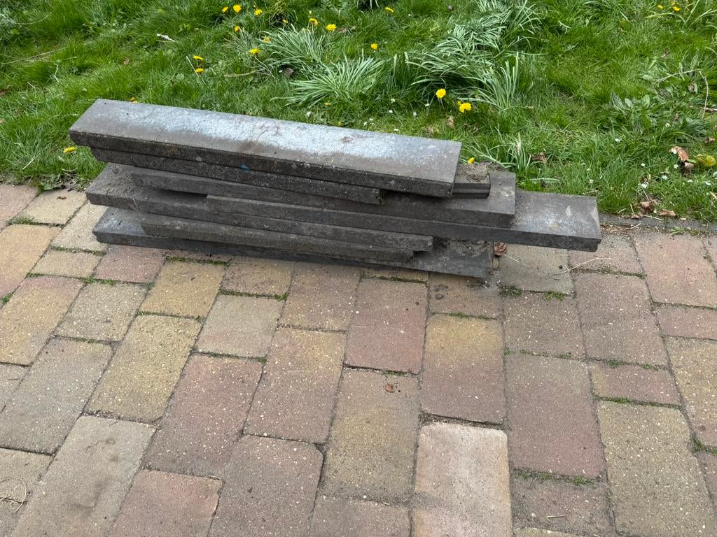 8 meter opsluitband grijs zwart, Tuin en Terras, Ophalen of Verzenden, Zo goed als nieuw, 100 tot 200 cm, Minder dan 25 cm