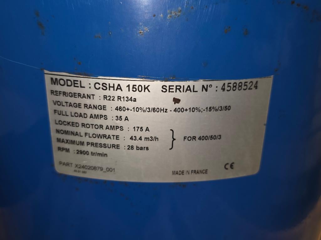 Compressor CSHA 150K (Trane) R134a, Gebruikt, Plafondventilator, 3 snelheden of meer, Ophalen of Verzenden