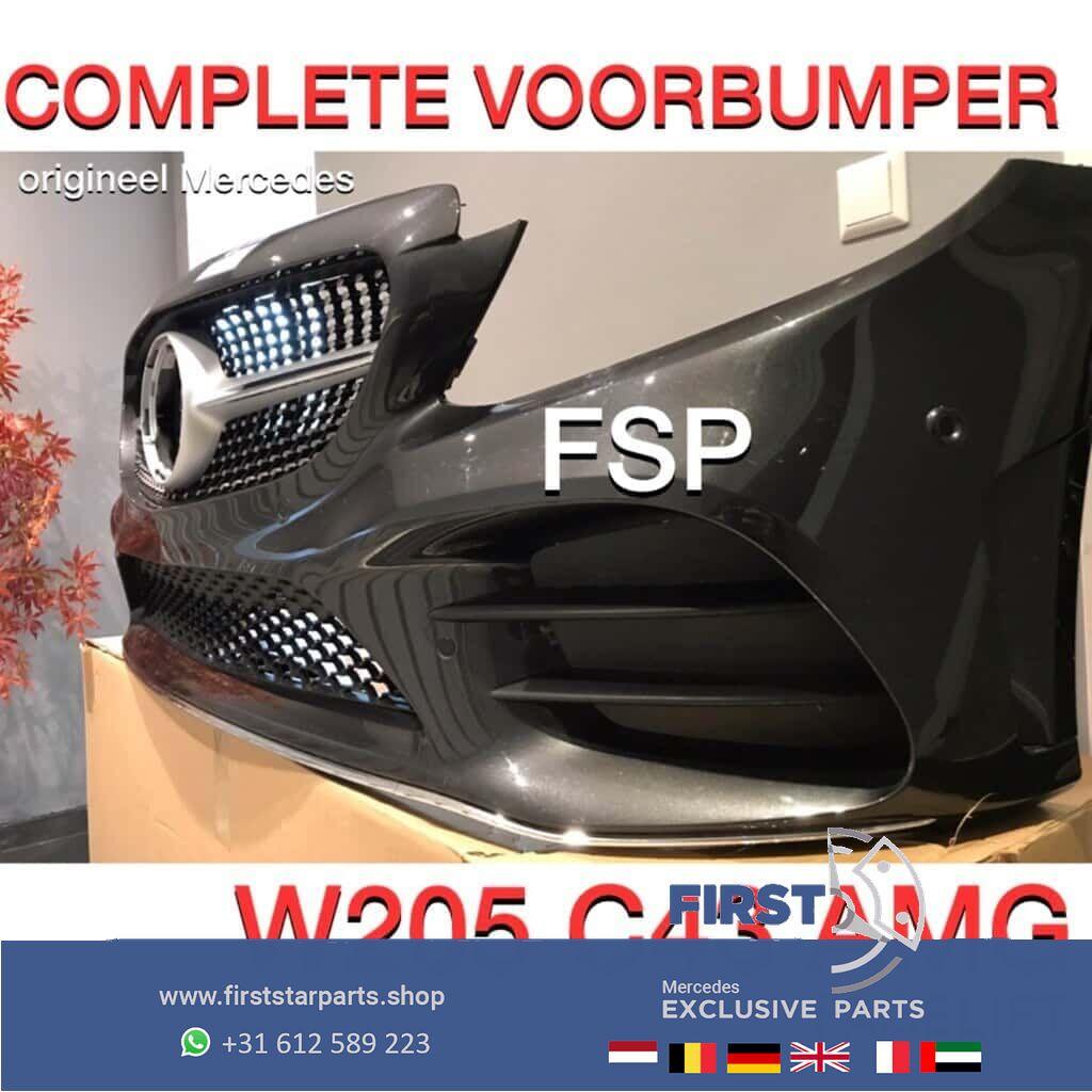 W205 C205 S205 C43 AMG VOORBUMPER COMPLEET Mercedes C Klasse, Gebruikt, -, Voor, Ophalen of Verzenden