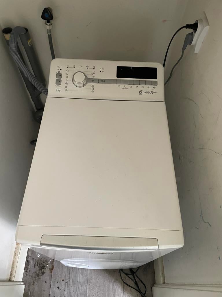 Whirlpool 7 kg 6th Sense Inverter Bovenlader Wasmachine, Witgoed en Apparatuur, Ophalen, Gebruikt, Bovenlader, 85 tot 90 cm