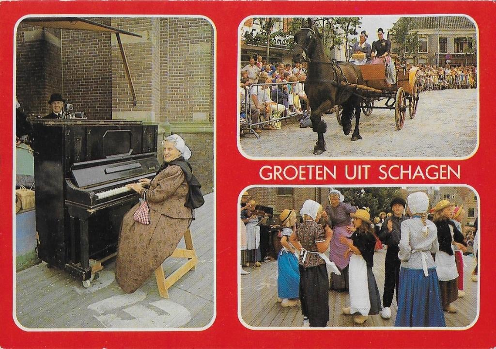 Schagen Folklore ongelopen ansichtkaart ( 779 ), Ophalen of Verzenden, 1980 tot heden, Ongelopen