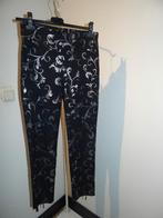 Joseph Ribkoff stretch broek zilveren paisley print chique M