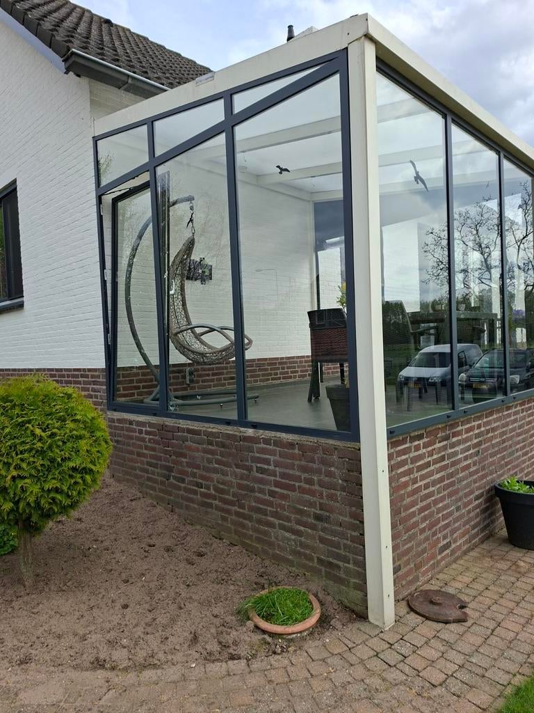 Serre veranda, Tuin en Terras, Kassen, Ophalen, Glas, Zo goed als nieuw, Aluminium