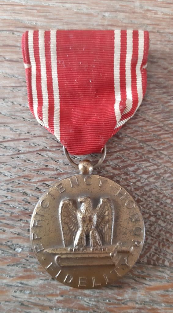 Medaille US Army Good Conduct Medal model WW2, Ophalen of Verzenden, Landmacht, Amerika, Lintje, Medaille of Wings