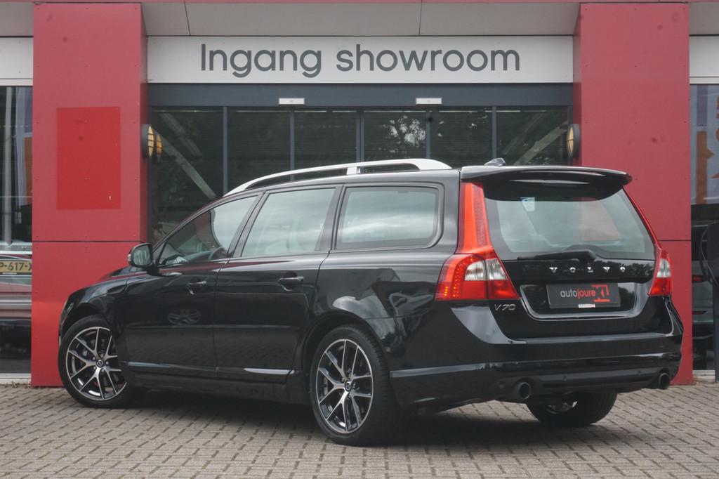 Volvo V70 2.0T R-Edition | Origineel NL | Leder | Navigatie, Auto's, Volvo, Euro 5, Zwart, 4 cilinders, Navigatiesysteem