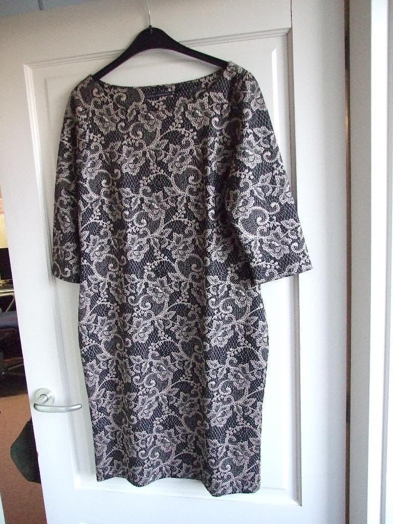 Steps Feestelijke jurk zwart goud 42, Overige kleuren, Maat 42/44 (L), Ophalen of Verzenden, Zo goed als nieuw