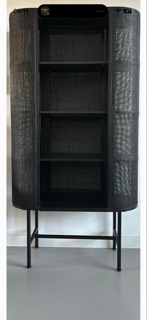 Webbing Kast Zwart, Ophalen, Zo goed als nieuw