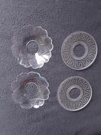 4 bobeches,  druppelvangers voor kaarsen, Ophalen of Verzenden