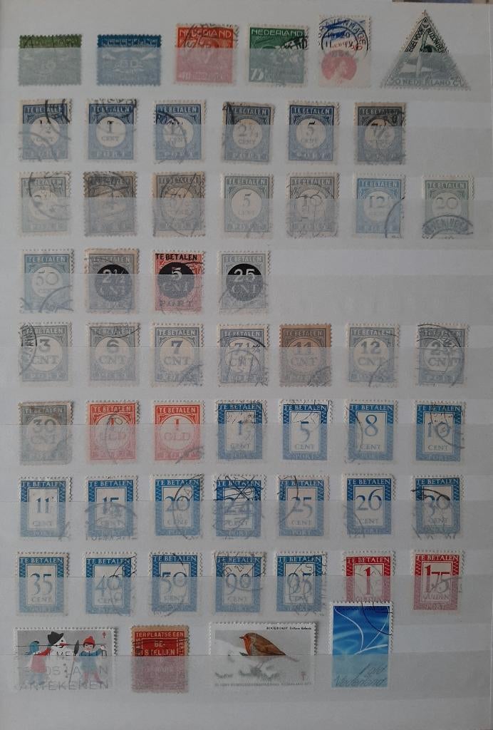 Nederland Luchtpostzegels, Portzegels, Tuberculose Postzegel, Ophalen, Gestempeld