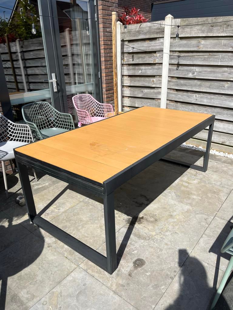 Wehkamp home tuintafel Berkeley - uitschuifbaar tot 280cm, Ophalen, Gebruikt, Rechthoekig, Overige materialen