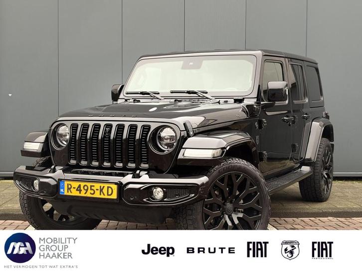 Jeep Wrangler Unlimited 4xe 380 Sahara BRUTE | Apple-Android, Auto's, Jeep, Bedrijf, Te koop, Wrangler, 4x4, ABS, Achteruitrijcamera
