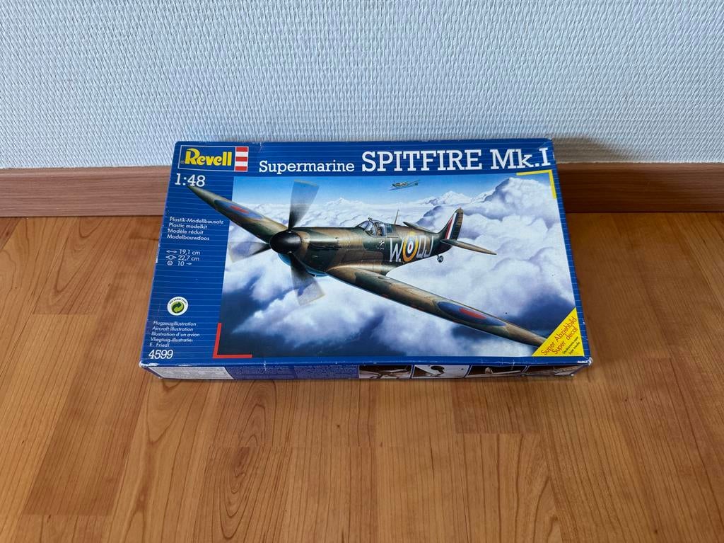Revell Supermarine Spitfire Mk.I 1:48, Gebruikt, Revell, Ophalen of Verzenden, Groter dan 1:72