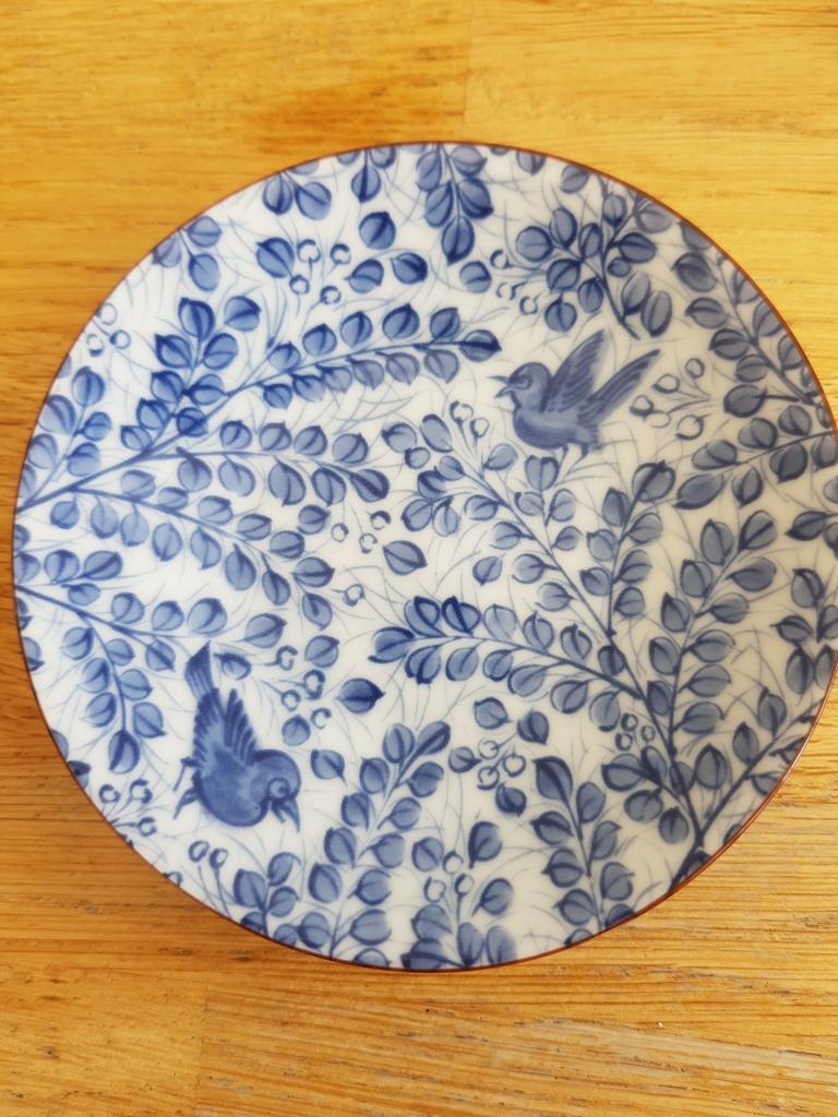 Japanse bordjes Mino Yaki 4x, Ophalen of Verzenden