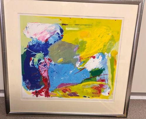 Golfscène van Jan van Diemen  - Zeefdruk, Gesigneerd, Antiek en Kunst, Ophalen