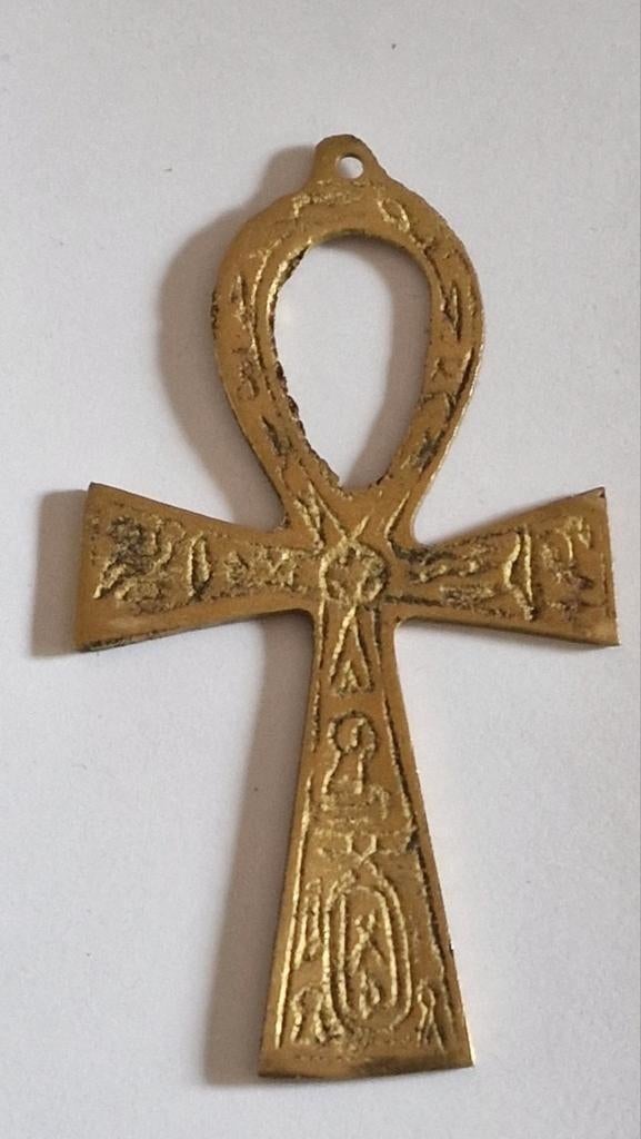 Egyptische forse hanger, Sieraden, Tassen en Uiterlijk, Kettinghangers, Ophalen of Verzenden, Gebruikt, Overige materialen