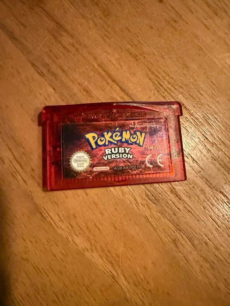 Pokémon Ruby Game boy Advance, 1 speler, Ophalen of Verzenden, Zo goed als nieuw, Role Playing Game (Rpg)