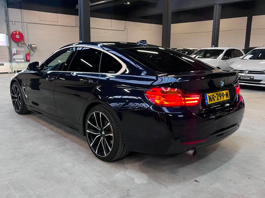 BMW 4-serie Gran Coupé 418i M Sport AngelEyes/Automaat/Lede, Automaat, Gebruikt, Euro 6, Leder en Stof