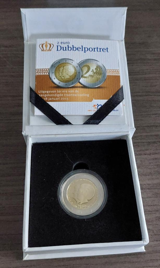 Nederland 2 euro 2013 Dubbelportret Proof, Postzegels en Munten, Munten | Nederland, Ophalen of Verzenden, Koningin Beatrix, Euro's