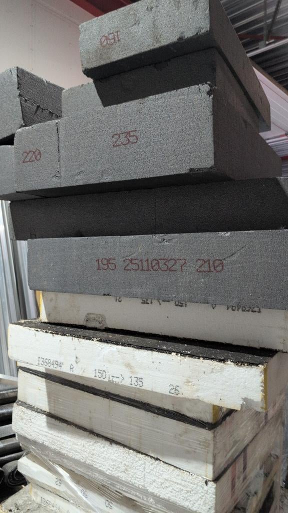 Grote partij tempex isolatieplaten voor fundering, Ophalen, Gebruikt, 12 cm of meer, 15 m² of meer