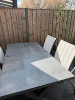 Tuintafel, Ophalen of Verzenden, Gebruikt, Rechthoekig, Overige materialen
