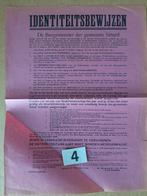 Persoonsbewijs Aanplakbiljet Sittard Limburg, Ophalen of Verzenden, Nederland, Mes of Dolk