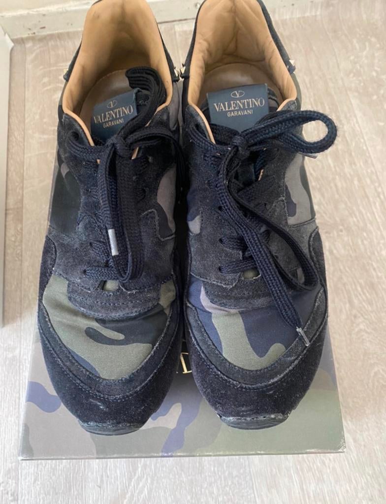 Valentino Garavani Rockrunner Camouflage Sneakers Maat 38, Ophalen of Verzenden, Gedragen, Overige kleuren, Sneakers of Gympen