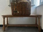 Houten bankje stoer sober landelijk, Ophalen, Zo goed als nieuw, Hout