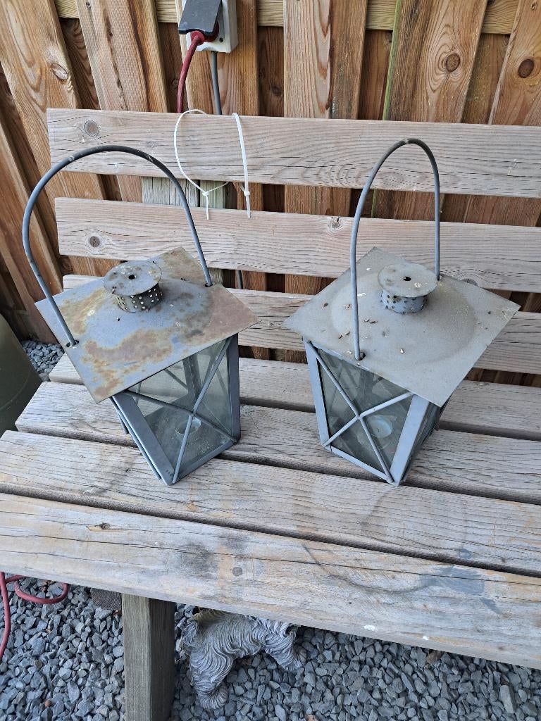 2 x tuinlantaarn, Gebruikt, Minder dan 50 watt, Ophalen of Verzenden, Netvoeding